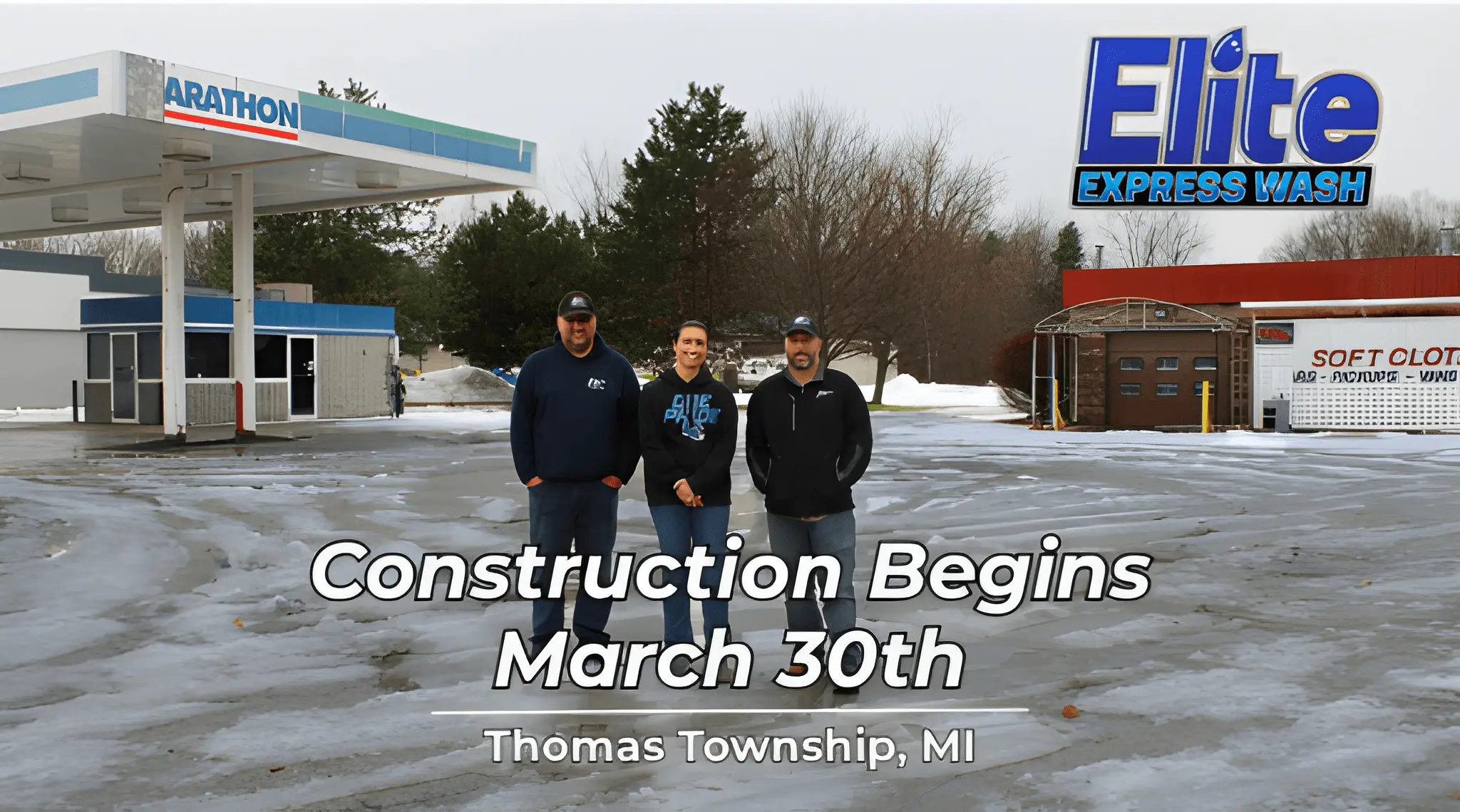 Elite Express Wash construction begins March 2026